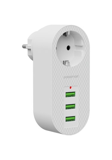 Polosmart MP11 3 Usb Li Termal Akım Korumalı Priz Beyaz