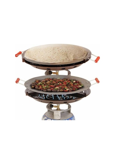 Piknik Tipi Portatif Sac Ocağı 45Cm Yufka Kavurma Sacı