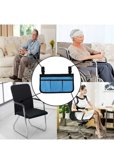 Cepli Tekerlekli Sandalye Çantası Yansıtıcı Şeritler Tip 6 Koyu Mavi Diğer