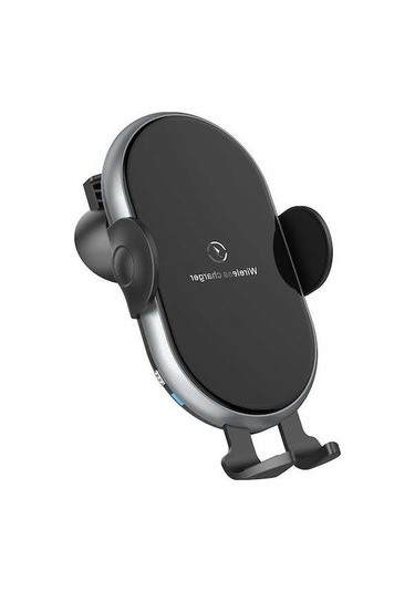 Fortunelane X366 Otomatik Şarj Tutucu - Motorlu Algılama, 10w Hızlı Şarj, Gri Renk, 360 Döner, Sessiz Çalışma