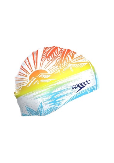 Speedo Slogan Prınted Silikon Bone 8-0838517394 Çok Renkli