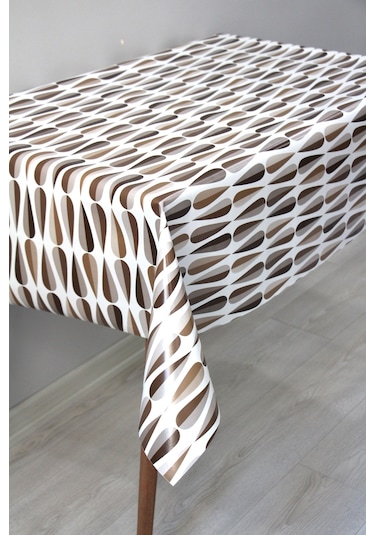 Astarlı Silinebilir Pvc Muşamba Masa Örtüsü 132-a-kahve