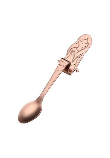 Rose Gold Denizkızı Çay Kaşığı Paslanmaz Çelik Yaratıcı Çay Kahve Kaşığı