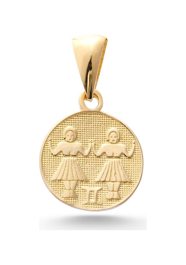 Sefa Gold 14 Ayar Altın İkizler Burcu Kolye Ucu