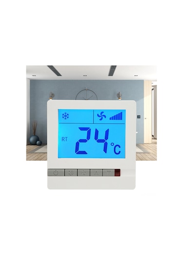 Ximistore9 Fan Koili Kontrol Cihazı - Lcd Ekranlı Sıcaklık Regülatörü, Kompresör Koruma, Otomatik Rüzgar Hızı