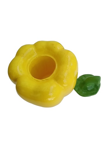 Biber Şeklinde Baharatlık - Çay Portu - Biblo Sarı