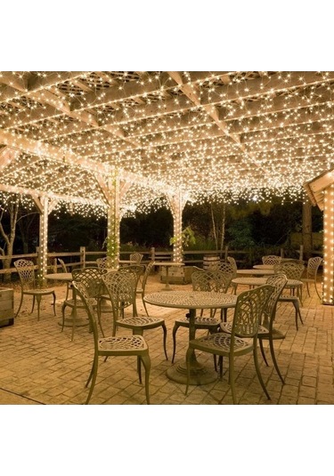 Novahub Mavi Güneş Dize Işıklar, 5m50leds, 8 Modlu Peri Işıklar, Bakır Tel, Noel Dekor, Düğün, Ev, Parti, Bahçe İçin Mavi