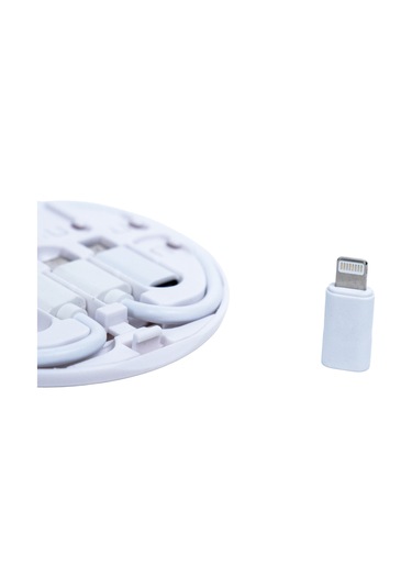 6'sı 1 Arada Kablo Seti Siyah 60w , Taşınabilir Çoklu Bağlantı Kiti Beyaz