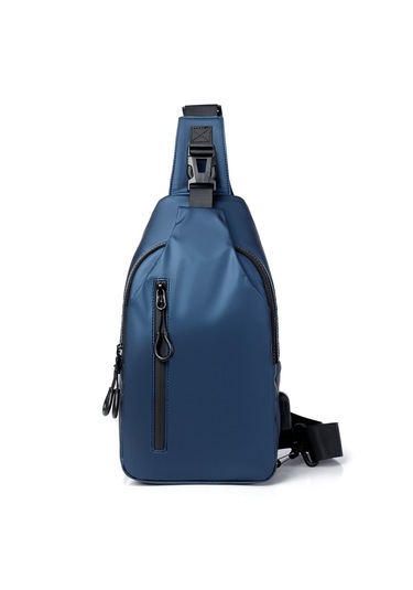 Aşınmaya Dayanıklı Çapraz Seyahat Çantası-mavi Mavi