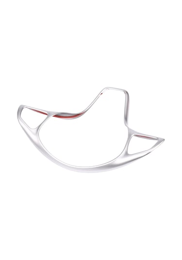 Synodicmonth Mercedes Benz Vito 2017 Gümüş Krom Araç Direksiyon Simidi Düğme Çerçevesi Kaplaması