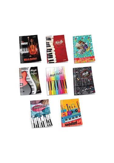 Çınar 40 Yaprak Müzik Defteri A4 Karton Kapak