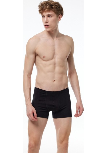 Malabadi Erkek Siyah Likralı Modal Boxer 058 Siyah