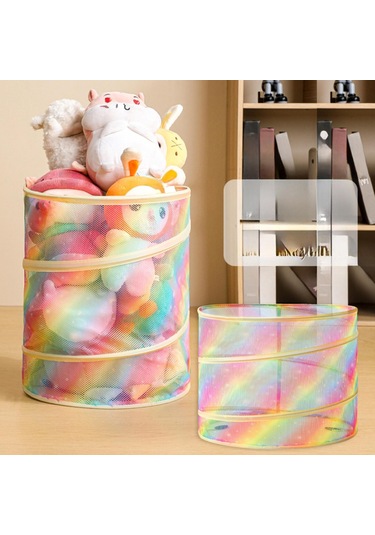 Suntek Çocuk Oyuncak Depolama Sepeti Çocuklar Odası Oturma Evi Gökkuşağı