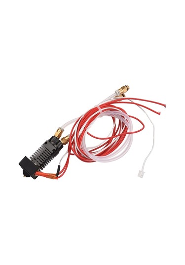 24v Çift Girişli 3d Yazıcı Ekstruder Seti - Transparan Ptfe Boru, Isıtma Tüpü Ve Termistör İle Ender3 Serisi Uyumlu