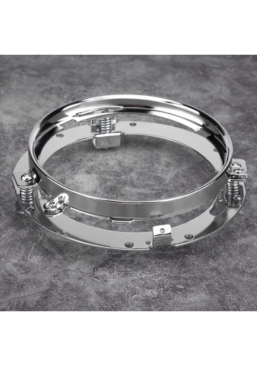 Springsun 7 İnç Evrensel Far Tutucu, Paslanmaz Çelik, Sönükleme Yaylı, Jeep Wrangler/bj40/harley Motosikletleri İçin Dayanıklı Far Sabitleme Aparatı