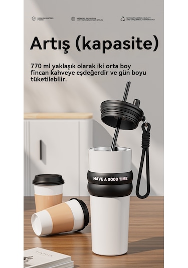 Araba Paslanmaz Çelik Büyük Kapasiteli Bardak-gizemli Hayalet