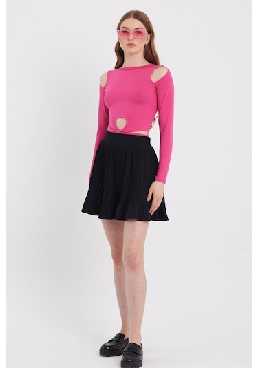 Quhox Kadın Allegro Crop Pembe