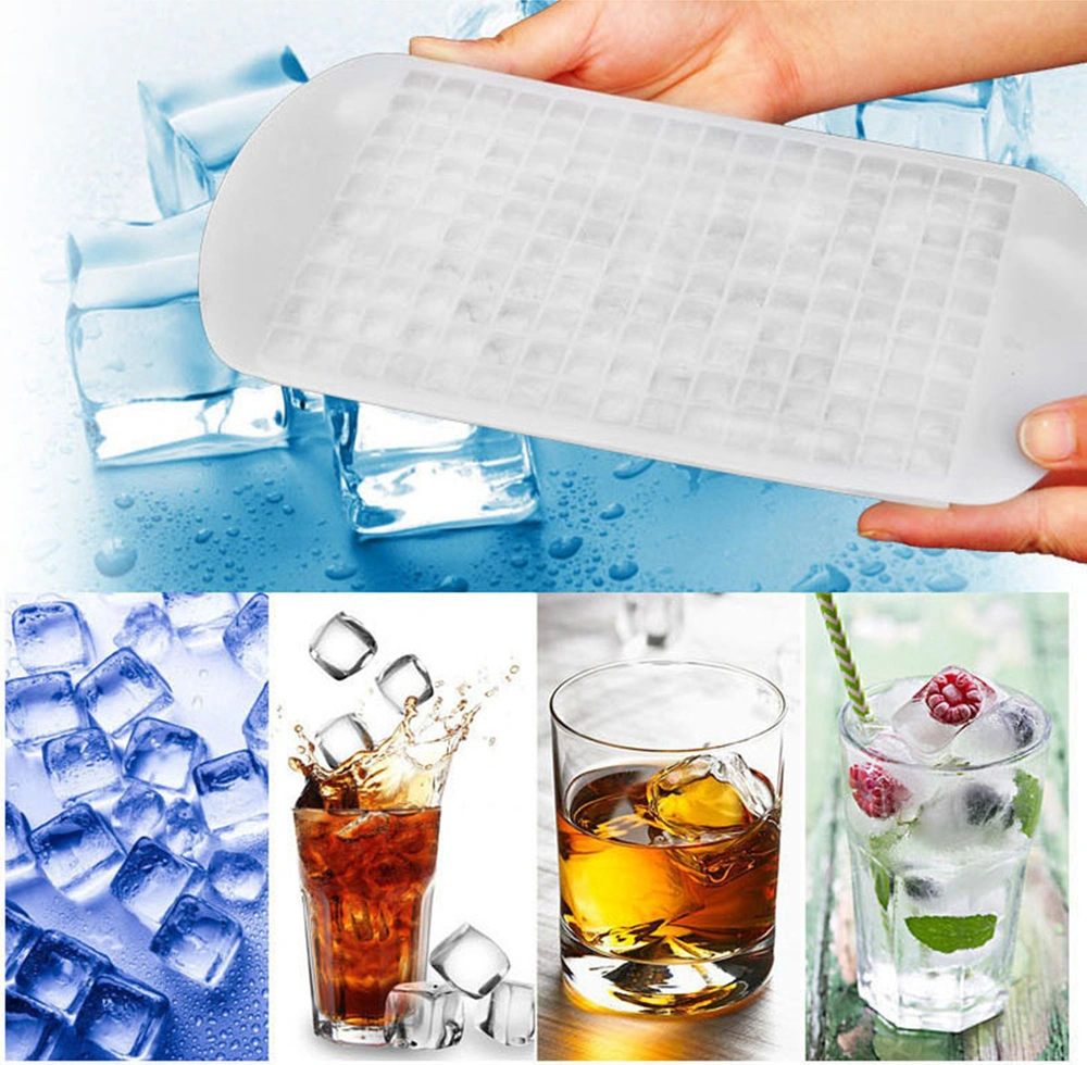 Yuntech01 Kırmızı 160 Hücre Silikon Buzluk Kalıbı - 1cm Küçük Kareler, Yemek Grubu, Hızlı Donma, Esnek, Yıkama Makinesine Uygun Çok Renkli