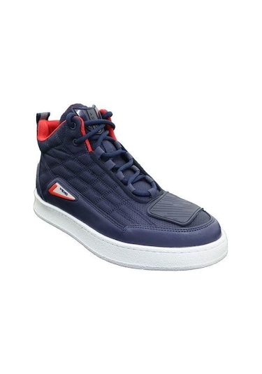 Vexo City Korumalı Motosiklet Botu Lacivert-beyaz