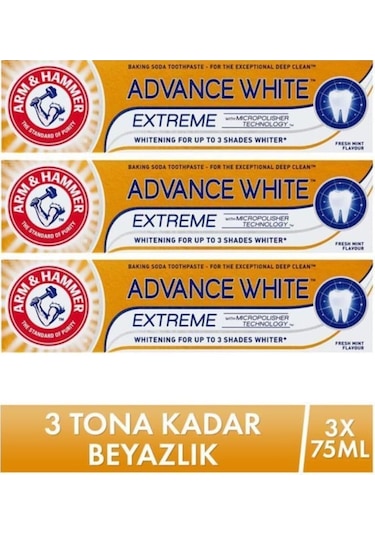 Arm&Hammer Advance White Extreme Diş Macunu 3 x 75 ML