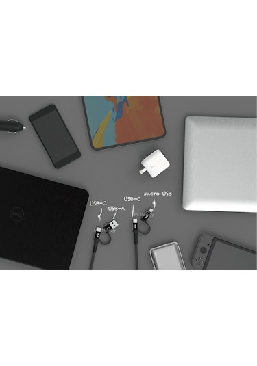 Type-c Kablosu Adaptör Usb Çoklayıcı Micro Usb Type-c Kablo Hızlı Şarj Ve Data Aktarım Destekli
