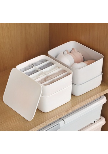 Sones İç Çamaşırı Saklama Kutusu Çekmeceli Saklama Çorap Düzenleyici 10 Gözlü Kapaksız Kayısı Diğer