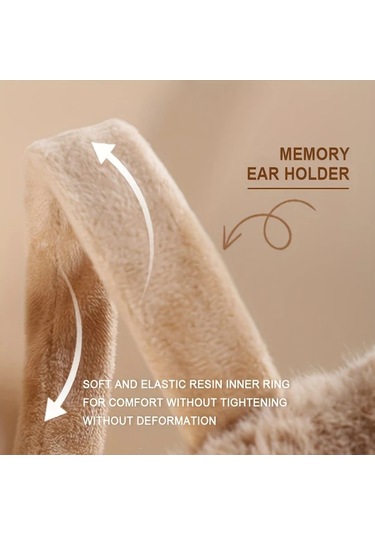 Elmpaly Kadın Erkek Kışlık Kulaklık Gri - Hafif Katlanır Kayak Yürüyüş Bisiklet