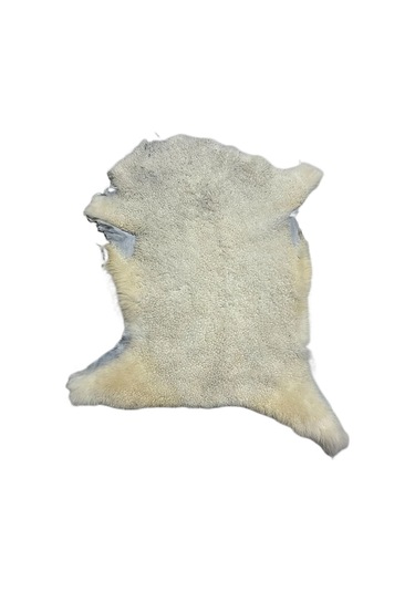 Naturel Gerçek Koyun Postu Doğal Beyaz Kısa Tüylü 70x45 Cm