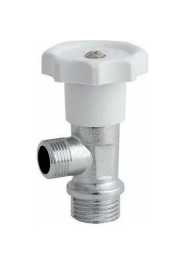 Dmr Beyaz Tepeli Ara Musluk 1 Adet Gümüş