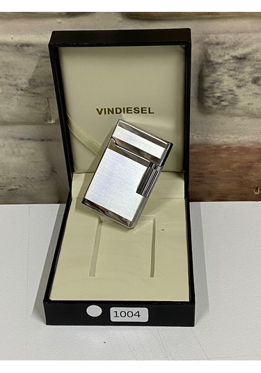 Vindiesel Marka Düz Gri Renk Gazlı Model Kişiye Özel Çakmak