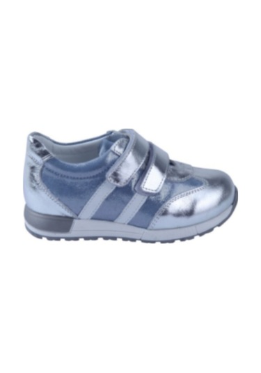 Elma Şekeri 00327 Deri Ortopedik Bebek Ayakkabısı 26-30 Gümüş