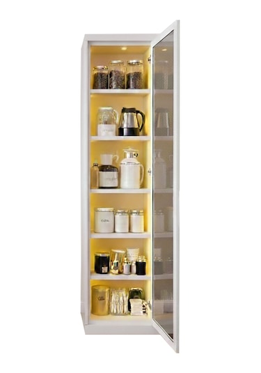 Reflekte Bronz Camlı Ünite, Çok Amaçlı Dolap, Vitrin Renkli