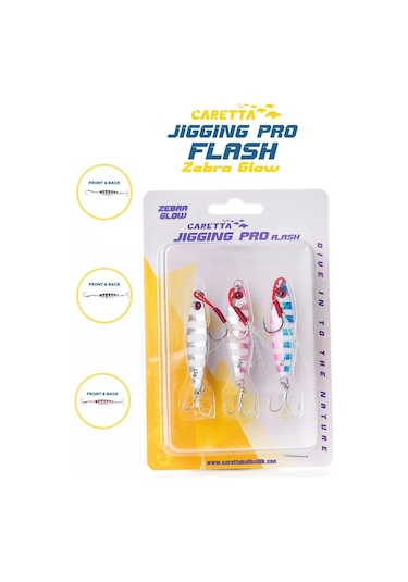 Caretta Jigging Pro Flash Jig Yem Zebra Glow