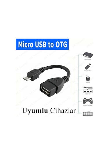 Cep Telefonu Tablet için Micro USB OTG Çevirici Data Kablosu