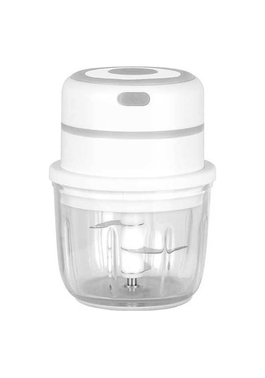 Primepickings Zm-14 Mini Kablosuz Sarımsak Ezici, Beyaz Cam, 300ml, Kullanışlı Tasarım Diğer