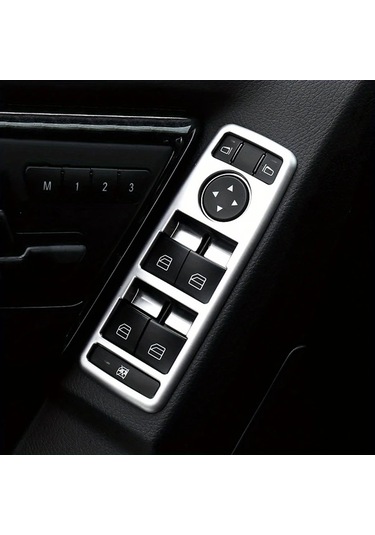 Cloudstore Mercedes Benz A B C E Cla Glk Gl Ml W176 W246 W204 W212 W218 X204 İçin Gümüş Chrome Abs Pencere Kilidi Paneli Kapağı