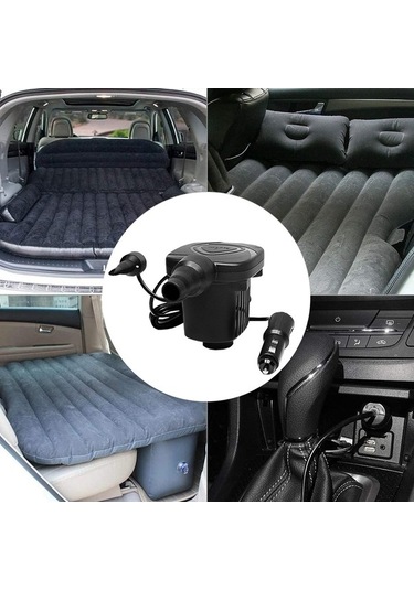 Trendooze Yatağı Taşınabilir Siyah Şişirici Şişirici Pompası Pompa Oto Kamp Hava Hava Hava Elektrikli Dc Bot Araba 50w 12v Hi Çok Renkli