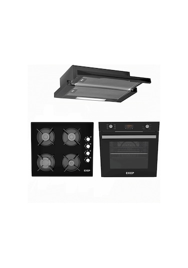 Exep Start EF-260 - EO-320 - E5E Siyah Ankastre Set