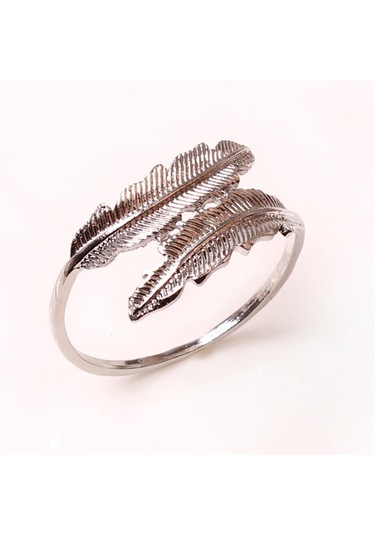 Homyl Tüy Peçete Tokası Demir Western Süsleme Için Gümüş Gümüş