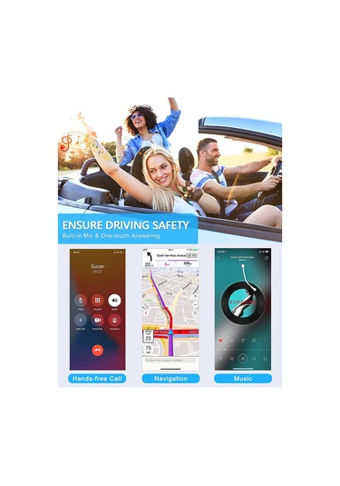 Gajeena 5.0 Bluetooth Araç Alıcısı - Kablosuz Müzik Ve Telefon Görüşmesi İçin