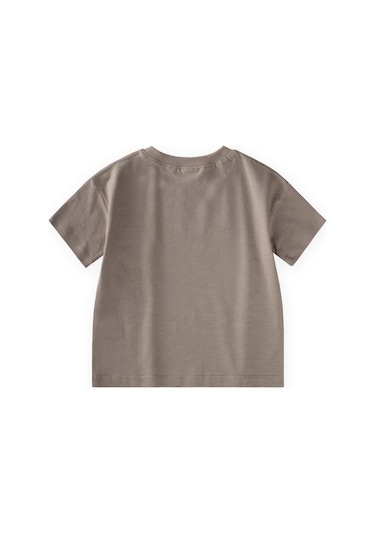 Cigit Slogan Baskılı T-shirt 2-10 Yaş S Vizon