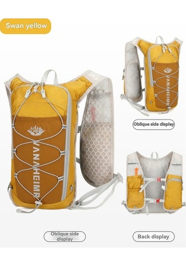 Willowhaven Sarı Çok Fonksiyonlu Dışarıda Spor Sırt Çantası: Işık Yansıtan, Su Bladder Uyumlu, Hafif Bisiklet Ve Maraton Çantası Sarı