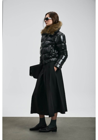 Lufian Daisy Siyah Kadın Mont 122120041 Siyah