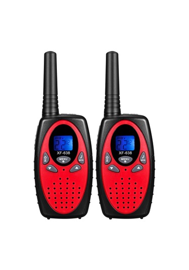 Tenfowee Erkek-çocuk İçin Kablosuz Konuşur, 8 Kanal, 0.5w, Otomatik Gürültü Azaltma, Outdoor Aktivitelere Uygun, Kırmızı, Avrupa Versiyonu