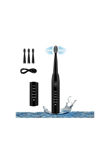 Sonic Elektrikli Diş Fırçası Usb Hızlı Şarjlı Su Geçirmez Diş Fırçası
