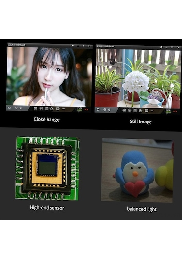 Novahub 360 Derece Dönebilen Hd Web Kamera - Mikrofonlu, Usb 2.0, Bilgisayar Ve Laptop İçin 112 Karakter, Küçük Boyutlu