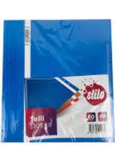 Telli Dosya Mavi Renk 50 Adet 1 Paket Mavi