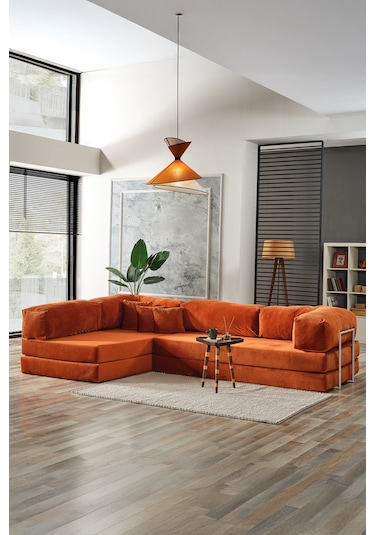 Legom Petek Aktivite Koltuğu Yatak Olabilen Çok Amaçlı Kanepe L Koltuk Kiremit Kiremit