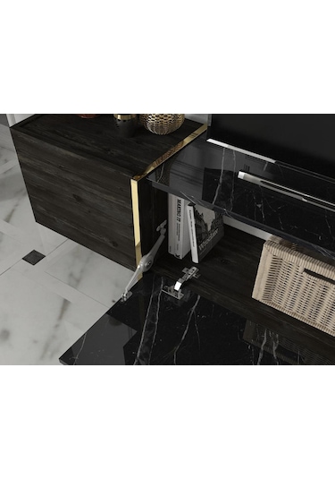 Dekorister Exclusive Veyron Tv Ünitesi Rebab-Mermer