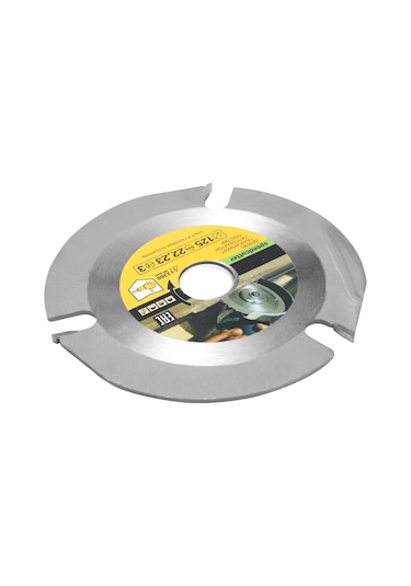 Konesam 125mm 3 Dişli Karbür Testere Bladesi - Ahşap Kesim, Oymak, Biçimlendirme İçin Elektrikli Alet Aksesuarı - Yüksek Karbon Çelik Gövde